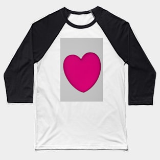 Acrylic heart shape miniature Baseball T-Shirt